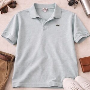 🐊 Lacoste Mint Green Polo Shirt Size 6 (Medium)